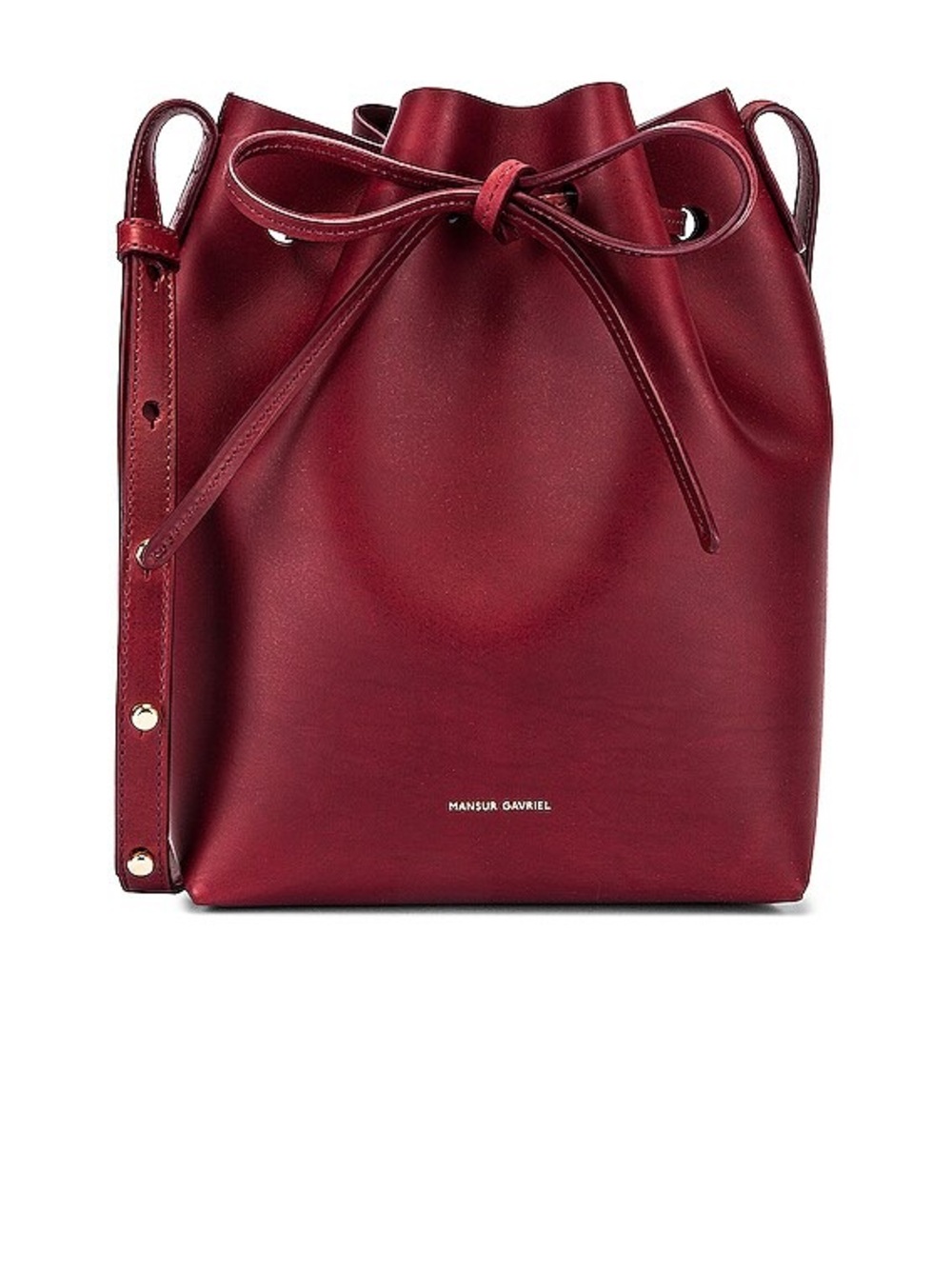 Mansur Gavriel Mini Bucket Bag - Bordo
